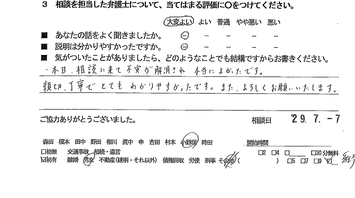 お客様の声